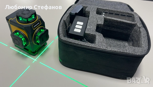 Лазерен нивелир HIPROLEVEL (зелен лъч 360° ) , снимка 3 - Други инструменти - 53336820