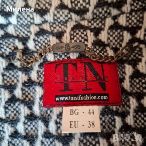 Дамско вълнено палто Tani Fashion М/L - ново , снимка 4 - Палта, манта - 9243242
