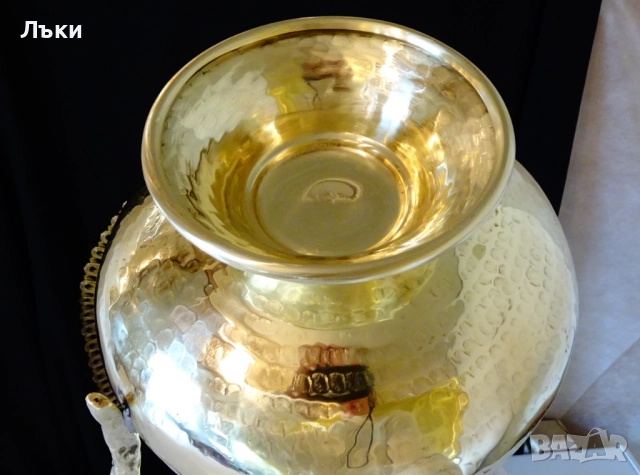 Царска бронзова кана за вино 3 л.,позлата. , снимка 12 - Антикварни и старинни предмети - 52806113