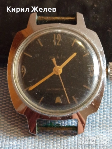 Стар механичен часовник RUHLA ANTI-MAGNETIC GERMANY за КОЛЕКЦИЯ 47908, снимка 4 - Антикварни и старинни предмети - 54118675