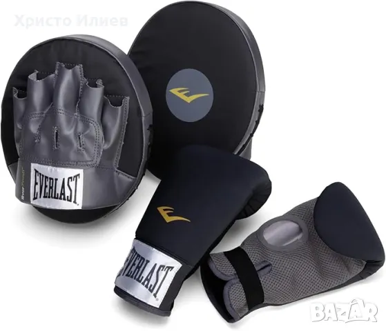 EVERLAST Боксова лапа и боксови ръкавици комплект, снимка 1 - Бокс - 48007215