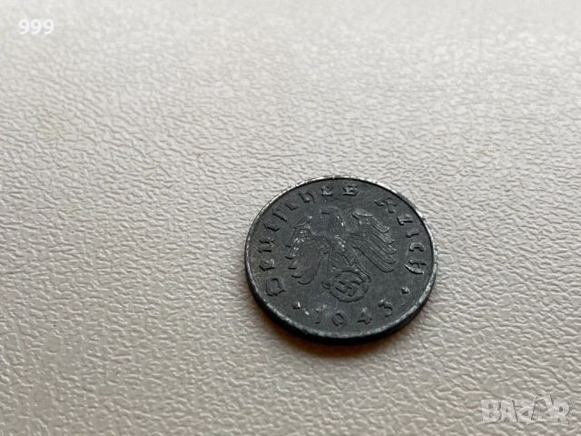 1 и 10 пфенига (райхспфенига) 1940, 1942, 1943 Германия - Трети Райх, снимка 8 - Нумизматика и бонистика - 53208932