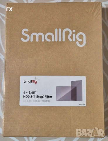 SmallRig CINE 4 x 5.65" ND0.3（1 Stop）Filter 4224, снимка 2 - Обективи и филтри - 53666565