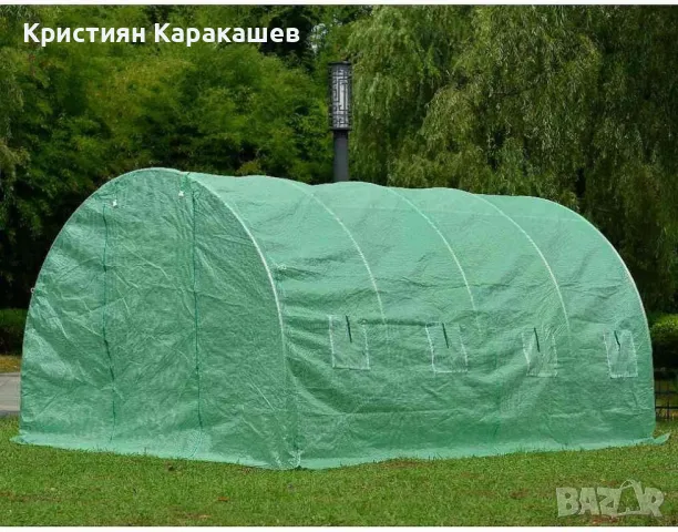 Тунелна оранжерия - зелена, различни размери, снимка 5 - Оранжерии - 50079571
