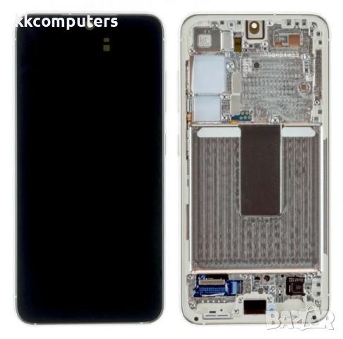 LCD Дисплей за Samsung SM-S911F S23 5G / GH82-30480B / 30481B / Тъч скрийн + рамка / Бял / Оригинал , снимка 1 - Резервни части за телефони - 46481392