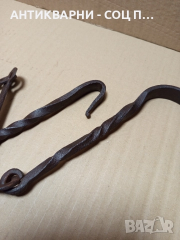 Соц Стара Ръчно Кована Верига За Огнище., снимка 9 - Антикварни и старинни предмети - 51556401