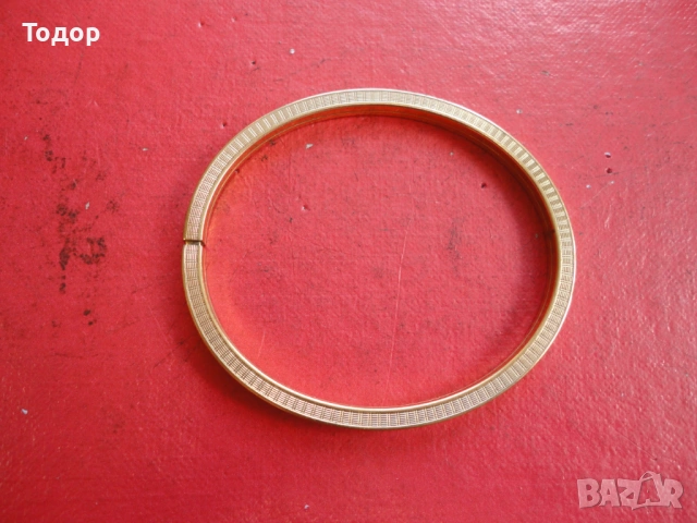 Страхотна позлатена твърда гривна Amerikaner SP 2, снимка 7 - Гривни - 53301710