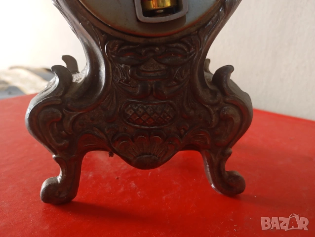 Бароков настолен часовник, снимка 5 - Антикварни и старинни предмети - 53968964