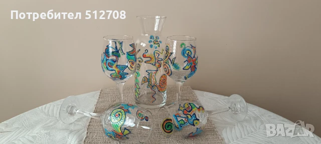 Ръчно рисувани чаши , снимка 7 - Други - 39859296