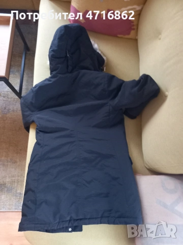 Дълго дамско яке с пух- Tommy Hilfiger, снимка 4 - Якета - 53227553