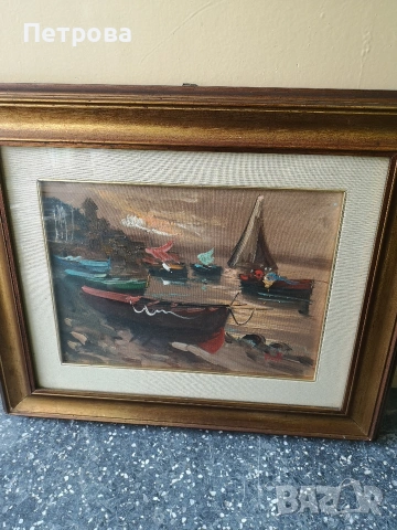 картина, масло върху платно 