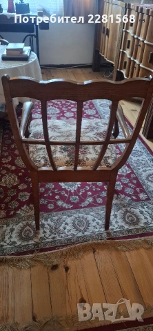 Старинни автентични мебели от началото на миналия век от масив с резба, снимка 14 - Антикварни и старинни предмети - 53941793