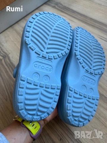 Оригинални светло сини чехли Crocs ! 36 н, снимка 6 - Чехли - 53571818
