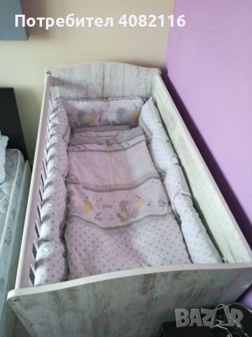 Бебешка кошара с опция люлеене, снимка 1 - Бебешки легла и матраци - 45560095