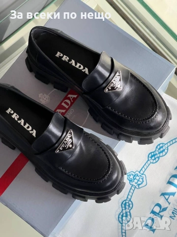 Prada Дамски Черни Ежедневни Обувки Прада Код E1325, снимка 5 - Дамски ежедневни обувки - 54148470