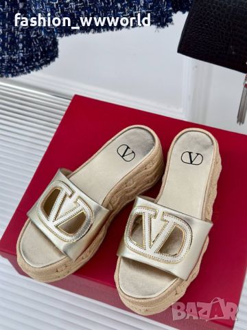 дамски чехли VALENTINO-реплика, снимка 4 - Чехли - 45785807