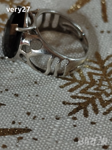 Сребърен пръстен, снимка 3 - Бижутерийни комплекти - 52792266