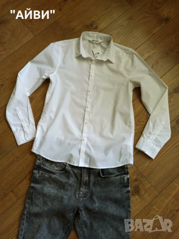 H&M Нова риза с дълъг ръкав за момче, снимка 8 - Детски ризи - 50195534
