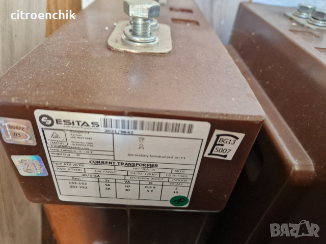 Токов трансформатор Current Transformer ATB 20-BS ESITAS, снимка 1 - Други машини и части - 45070887