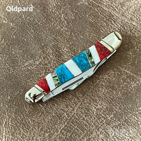 Голям джобен, сгъваем нож Texas Stockman RR2415., снимка 3 - Ножове - 52724525