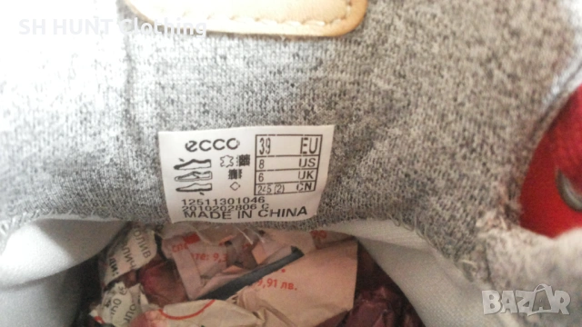 ECCO YAK LEATHER GORE-TEX Shoes размер EUR 39 / UK 6 дамски естествена кожа 166-14-S, снимка 18 - Дамски ежедневни обувки - 53042818