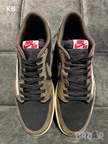 Jordan 1 Retro Low OG SP Travis Scott Mocha., снимка 2 - Маратонки - 52045244
