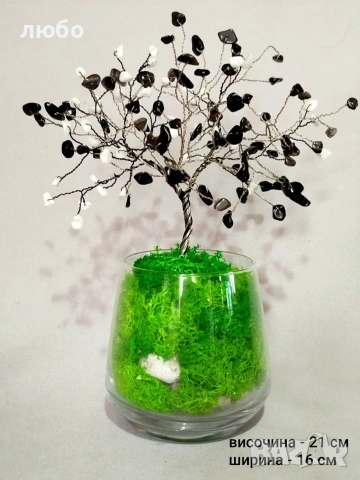 Ръчно изработени дръвчета от тел , снимка 4 - Декорация за дома - 53562724