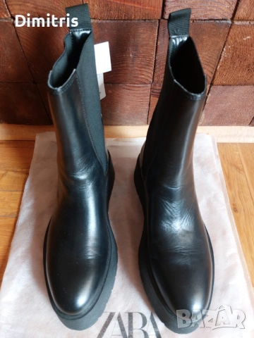 Дамски кожени боти, снимка 5 - Дамски боти - 53403193