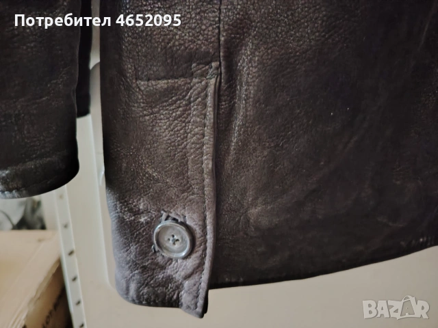 Mъжко кожено яке от естествена кожа Sitelli, снимка 8 - Якета - 53216131