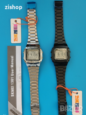 мъжки спортен часовник SKMEI електронен кварц LED 1381 стомана, снимка 7 - Мъжки - 44958292