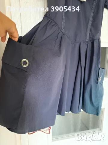 Нова рокля маслено синьо, снимка 3 - Рокли - 50286500