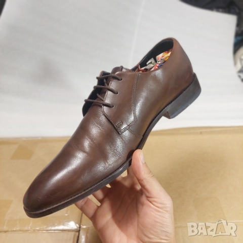 JOOP! Обувки Philemon номер 45 кожени обувки от пълнозърнеста кожа - официални, снимка 12 - Официални обувки - 51990484