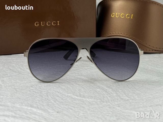 Gucci 2024 мъжки дамски унисекс слънчеви очила авиатор 5 цвята, снимка 11 - Слънчеви и диоптрични очила - 45521172