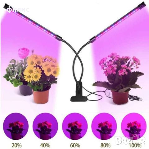UV Led лампа с дистанционно за отглеждане на растения USB,5V,5W, снимка 7 - Лед осветление - 45891778