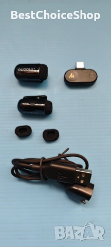 Maono Wave T1 безжичен лавалиер микрофон USB-C, 48kHz шумопотискащ, снимка 4 - Селфи стикове, аксесоари - 54117729