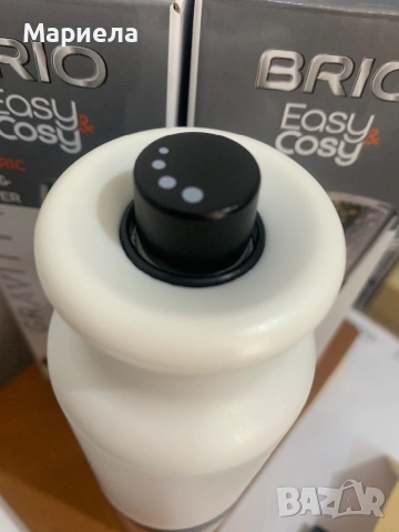 Гравитационна електрическа мелница Brio Easy Cosy, бяла, керамичен механизъм, Ф6х18.5см, снимка 4 - Други стоки за дома - 53732676