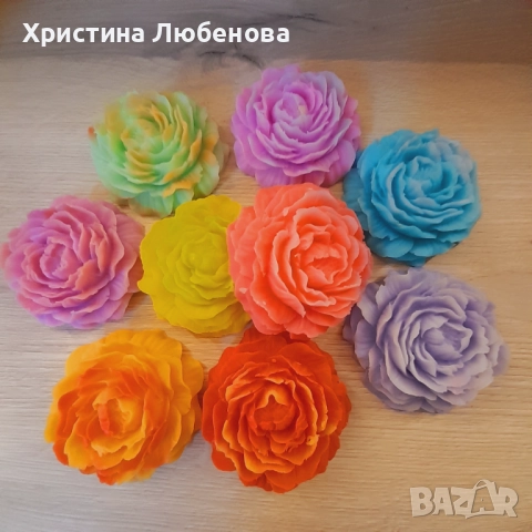 Цветни глицеринови божури , снимка 3 - Други - 51435779