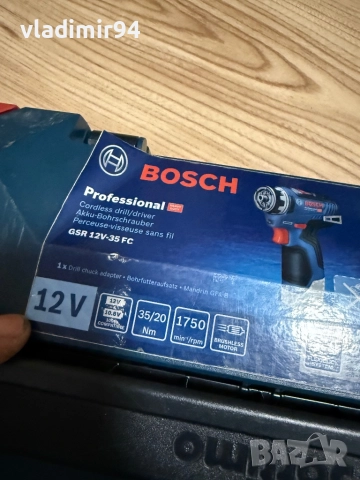 Bosch GSR 12V-35 FC, снимка 11 - Винтоверти - 52464947