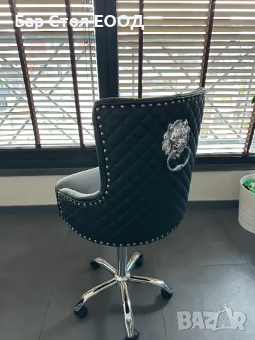 Висок стол на колелца Lyon с 24м гаранция и безплатна доставка до офис, снимка 10 - Столове - 49942638