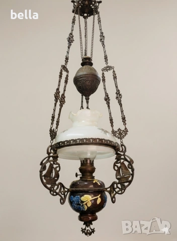 Антикварен висящ полилей (тип Газена лампа)
