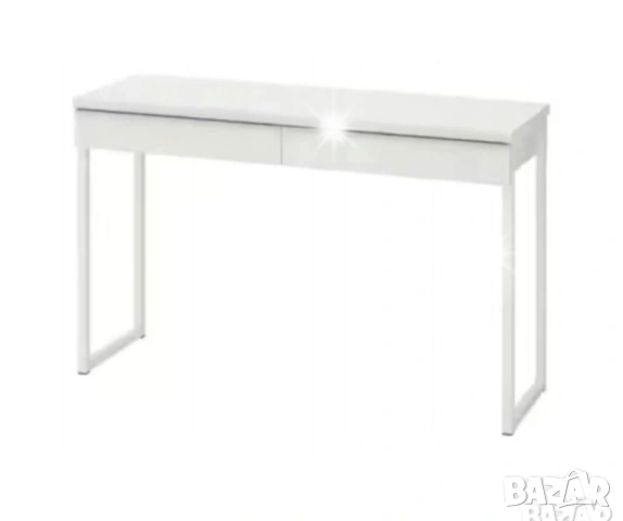 Бюро , тоалетна маса, ikea besta burs бял гланц