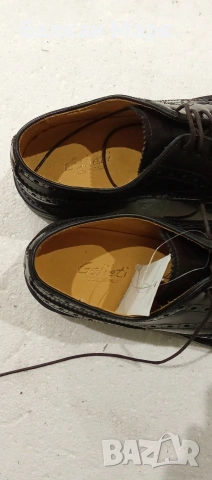Мъжки обувки Galieti – естествена кожа, Made in Italy, снимка 4 - Официални обувки - 53428126