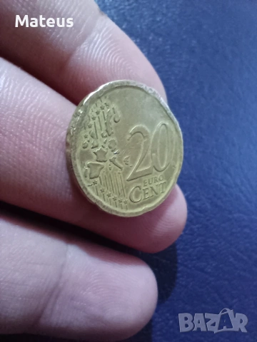 20 Евроцента 1999 Испания с дефект, снимка 7 - Нумизматика и бонистика - 53608979