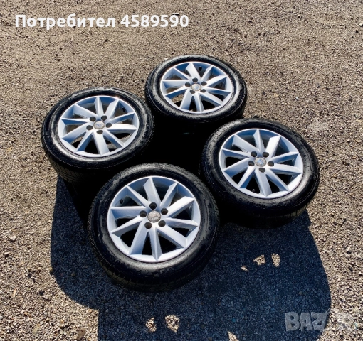 Алуминиеви джанти 15цола 5x100 + ЗИМНИ ГУМИ Barum за Seat Ibiza,Skoda Fabia,Vw Polo,Audi A1, снимка 3 - Гуми и джанти - 52258948