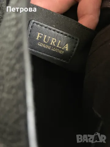 Furla кожена чанта Оригинал, снимка 8 - Чанти - 48309942