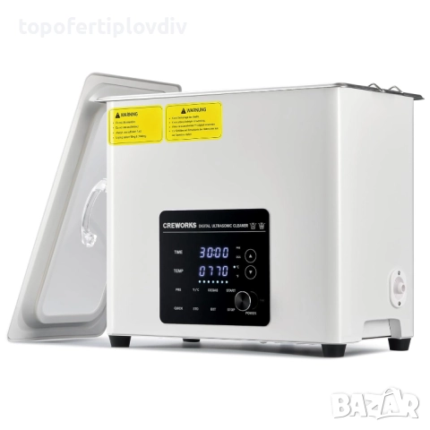 Ултразвуков пречиствател CREWORKS Ultrasonic Cleaning 6 литра,Гаранция