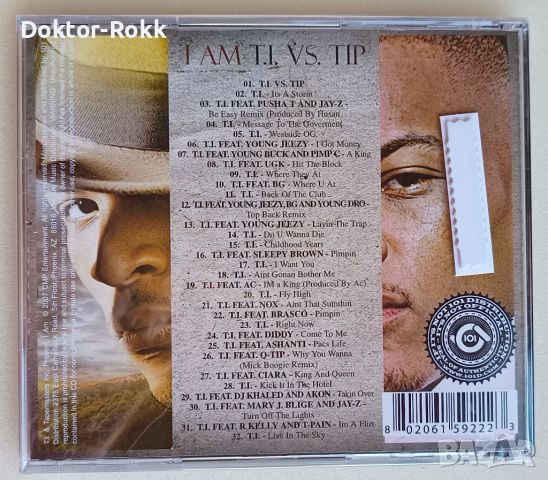 T.I. - T.I.P - I am - 2007, CD , снимка 2 - CD дискове - 46642099