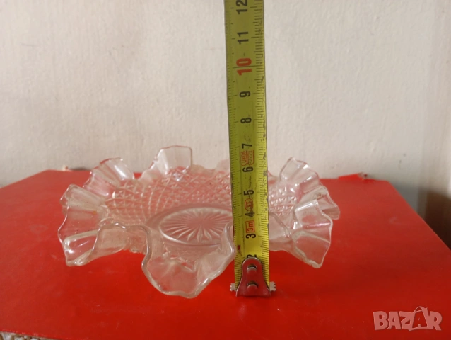 Къдраво стъкло за фруктиера, снимка 3 - Други ценни предмети - 53988994