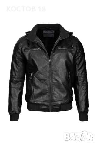 Мъжко зимно кожено яке – 3488