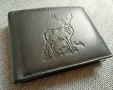  Кожен портфейл Friedrich с RIFD NFC защита и щампа на елен , снимка 7